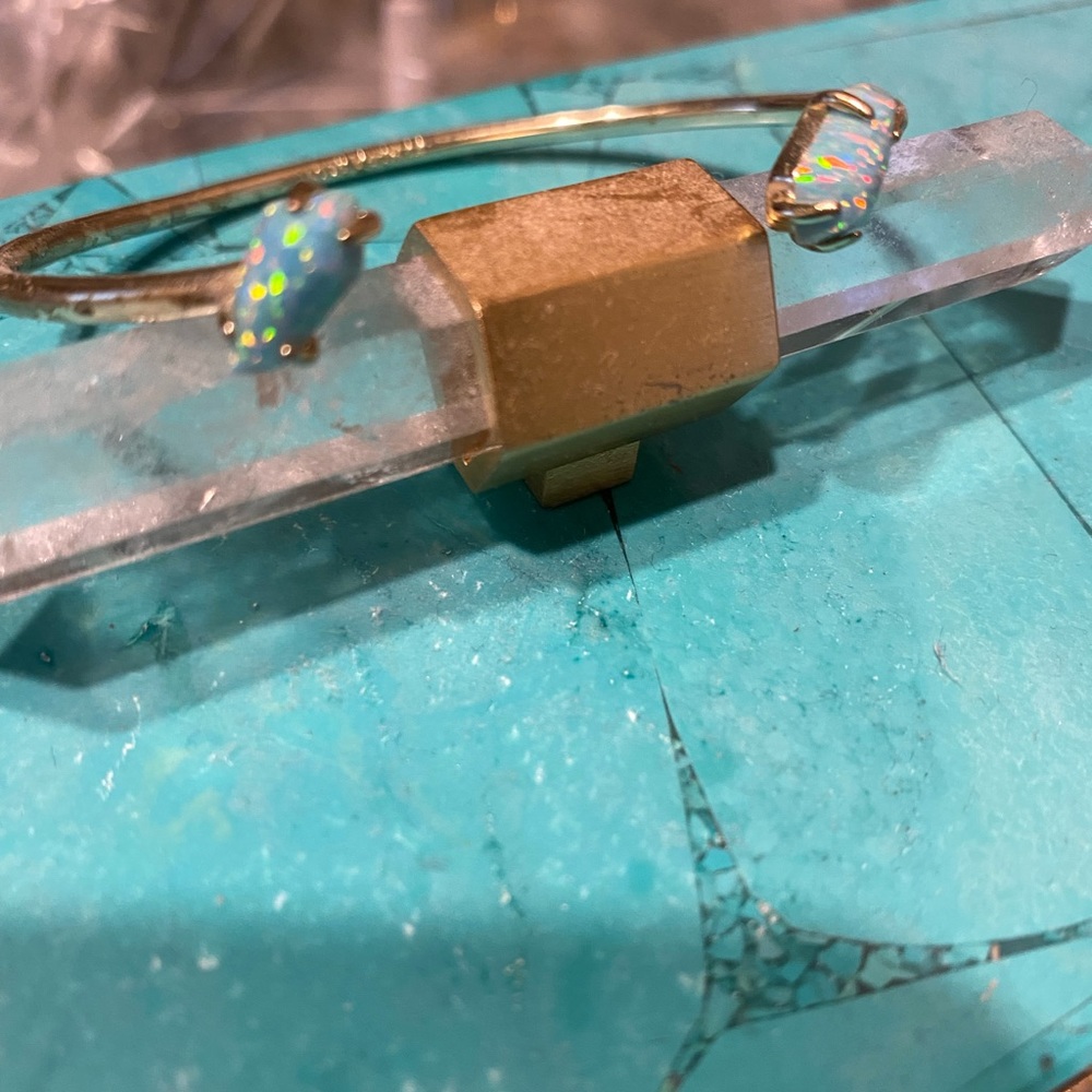 Kendra Scott Opal Translucent Stone Cuff Bracelet - image 3